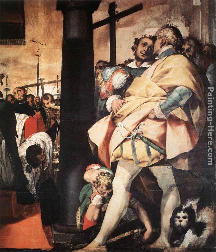 Giovanni Battista Crespi St Charles Borromeo Erecting Crosses a the Gates of Milan (detail)